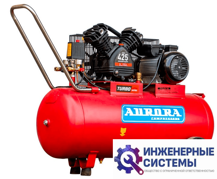 Aurora CYCLON-100 TURBO active series компрессор поршневой масляный