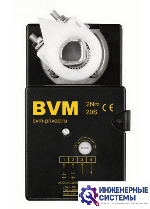 BVM TM24-SR-2 (24В, 2 Нм) электропривод