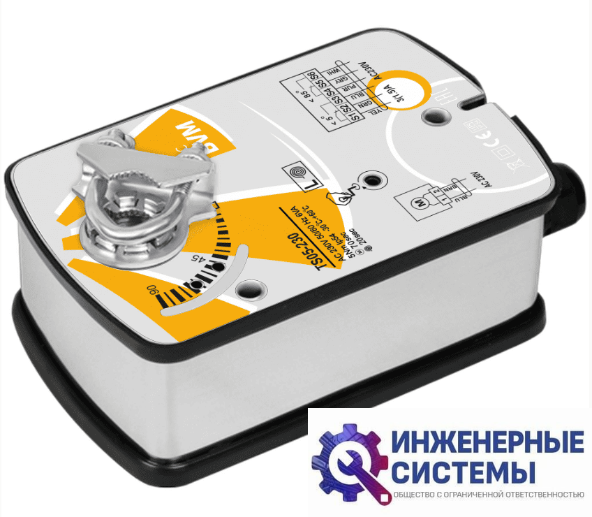 BVM TS05-230 (230В, 5 Нм) электропривод