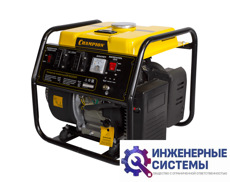 Champion IGG3200 инверторный бензиновый генератор 3,5 кВт