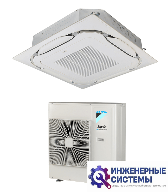Daikin FCAG100B/RZASG100MV1/BYCQ140E кассетный кондиционер 9,5 кВт