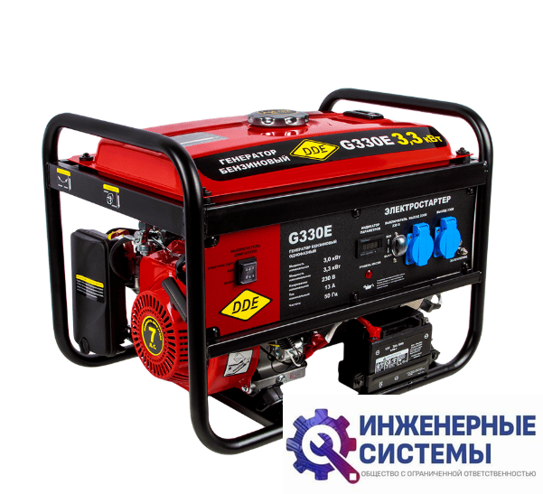 DDE G330E бензогенератор 3,3 кВт