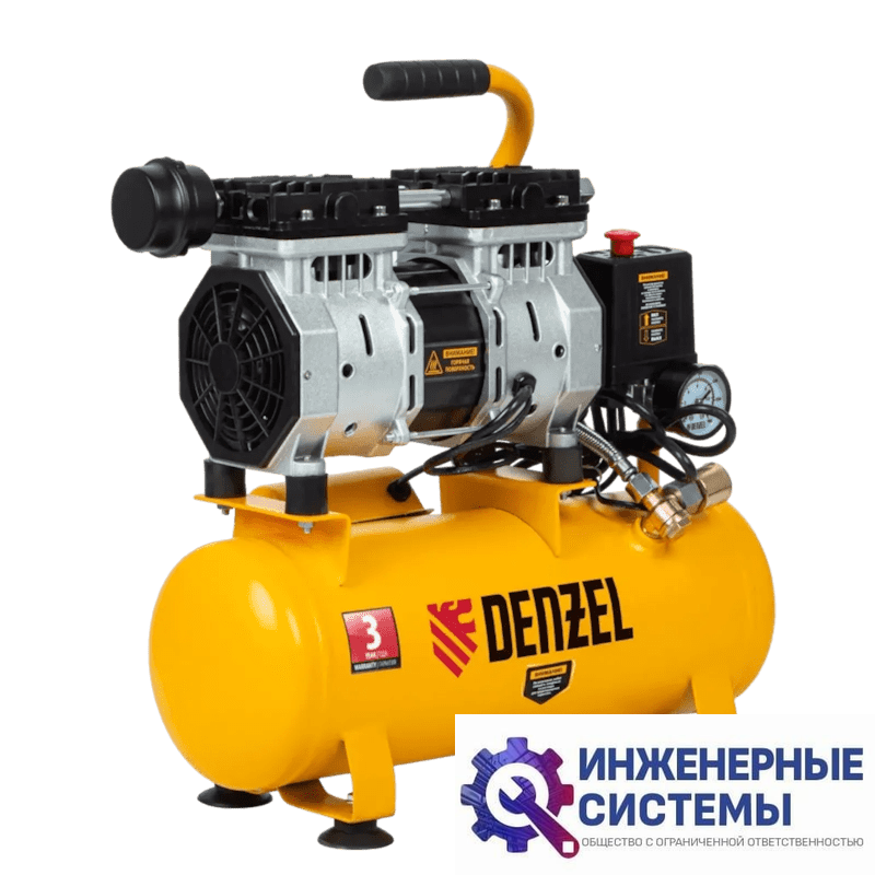 Denzel DLS650/10 компрессор поршневой безмасляный