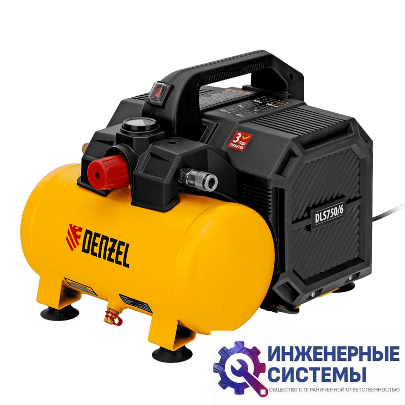 Denzel DLS750/6 компрессор поршневой безмасляный
