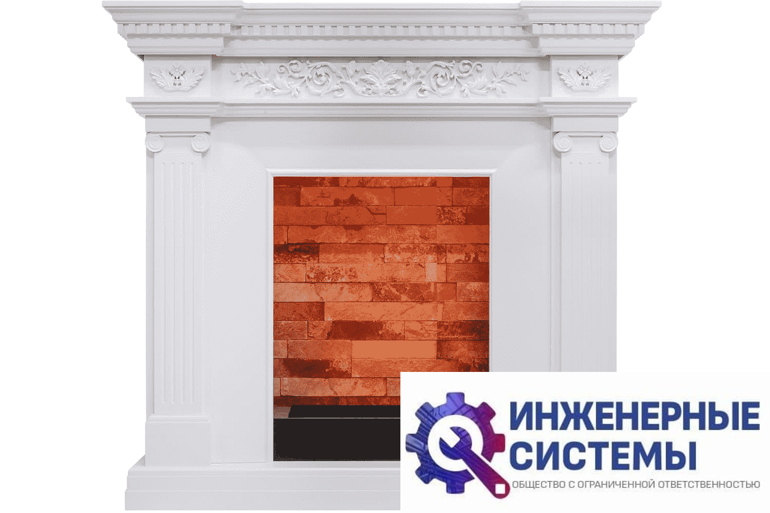 Dimplex Amalfi Белый дуб портал для камина