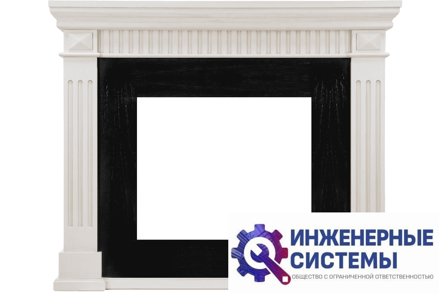 Dimplex America Слоновая кость с патиной портал для камина