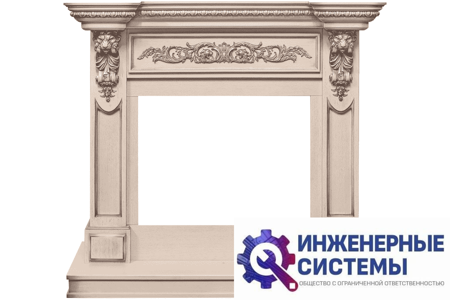 Dimplex Lancaster Слоновая кость портал для камина