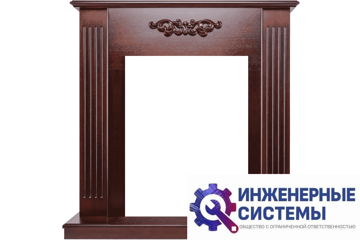 Dimplex Lumsden Махагон коричневый антик портал для камина