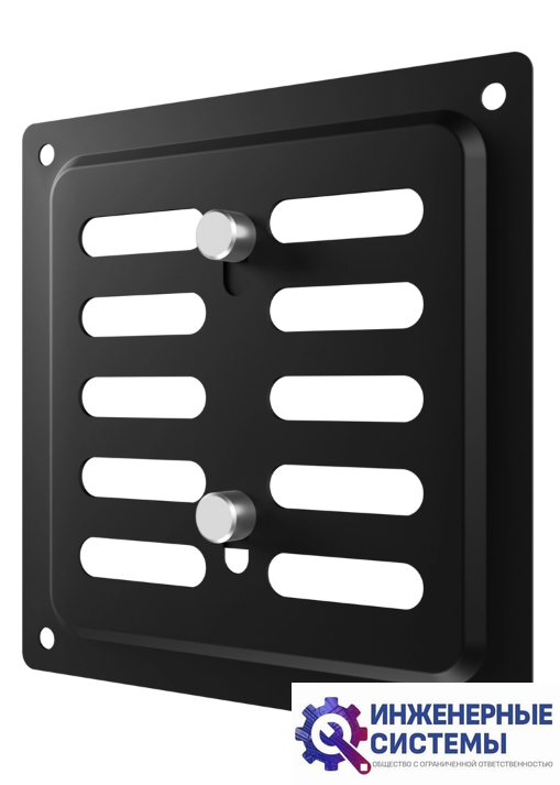 Era 1010MER Black решетка из оцинкованной стали