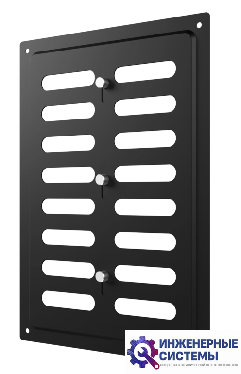 Era 1724MER Black решетка из оцинкованной стали