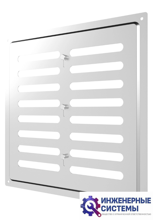 Era 2525MER Chrome решетка из оцинкованной стали