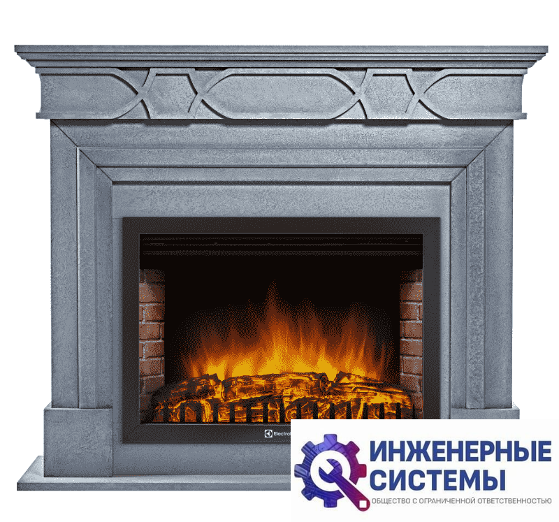 Firelight Antico 30 серый портал для камина