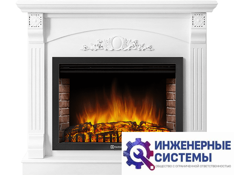 Firelight Barocco 30 портал для камина белый