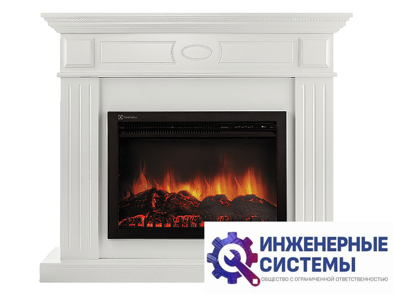 Firelight Bianco 30 портал для камина белый