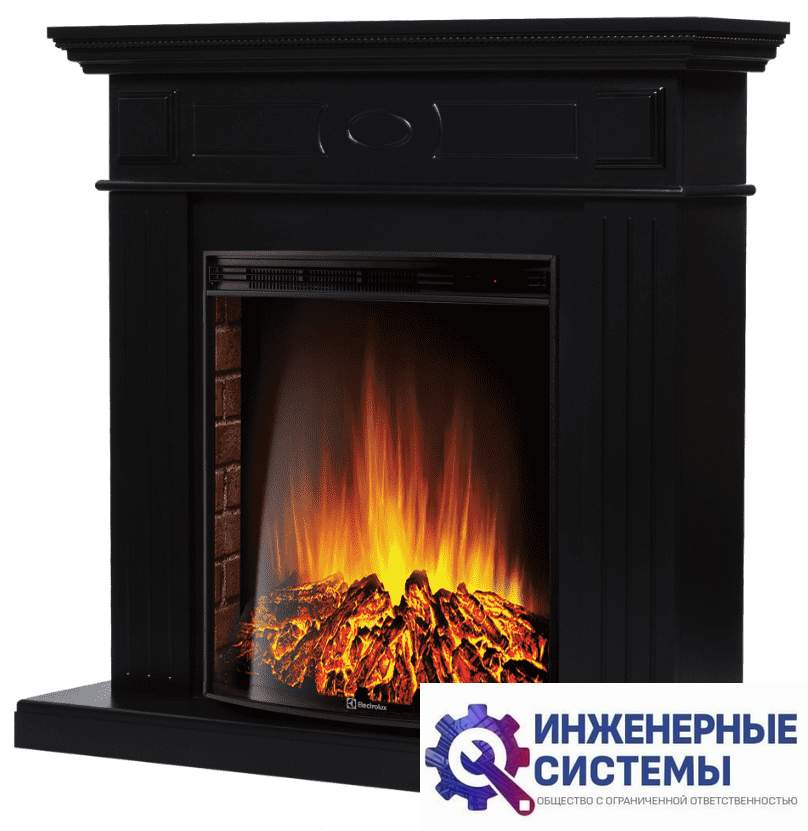 Firelight Bianco 30 черная эмаль портал для камина