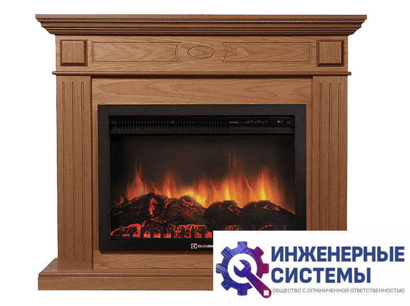 Firelight Bianco 30 портал для камина шпон Дуб