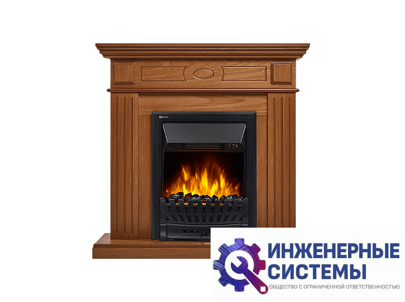Firelight Bianco Classic портал для камина шпон дуб