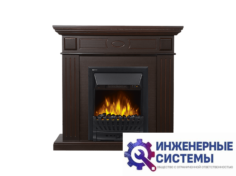 Firelight Bianco Classic портал для камина шпон темный дуб