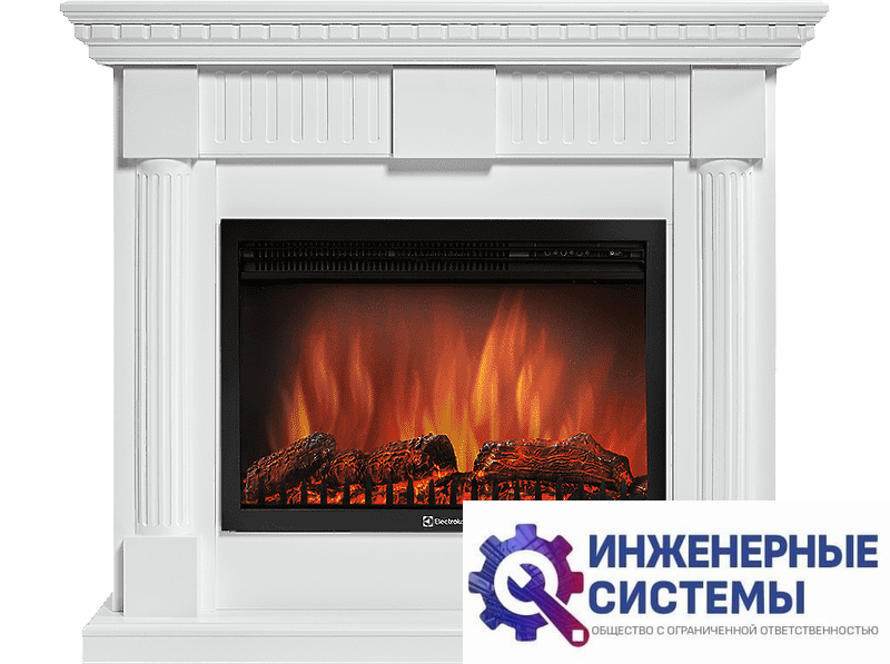 Firelight Colonna 30U портал для камина (угловой) белый