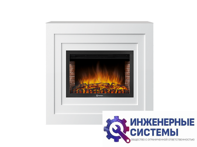 Firelight Cubo 25 портал для камина белый