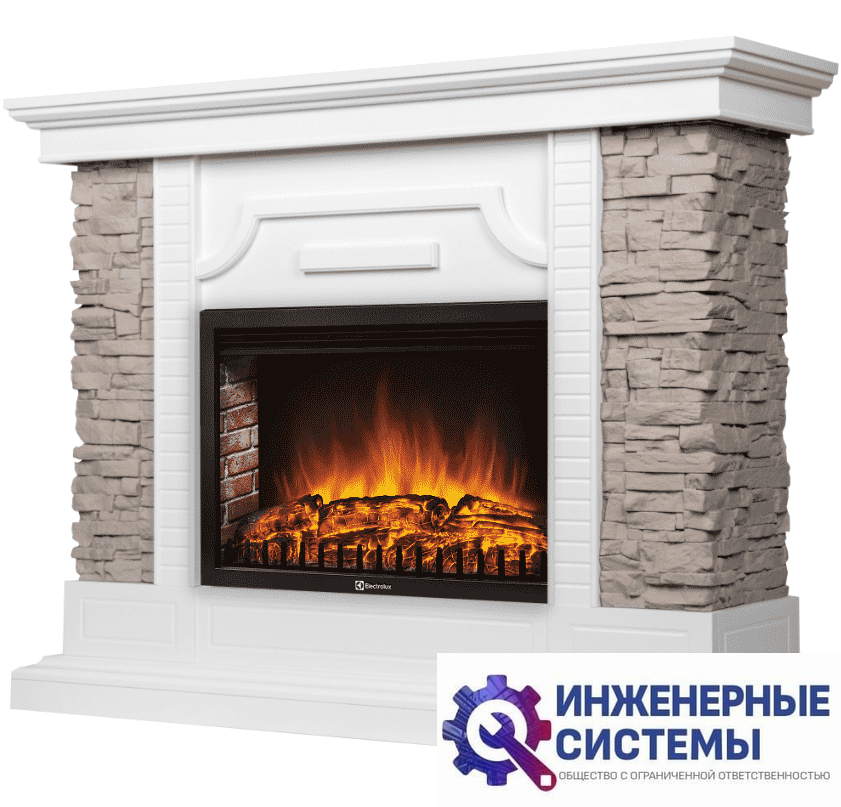 Firelight Florida 25 белый, серый портал для камина