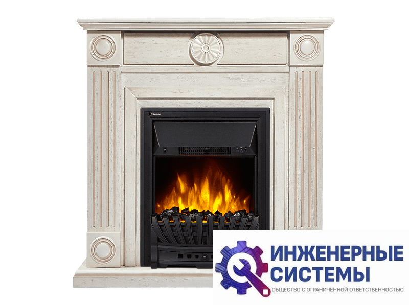Firelight Frame Classic портал для камина шпон белёный дуб