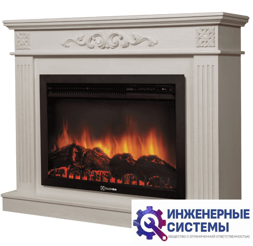 Firelight Noce 25 шпон белёный дуб портал для камина
