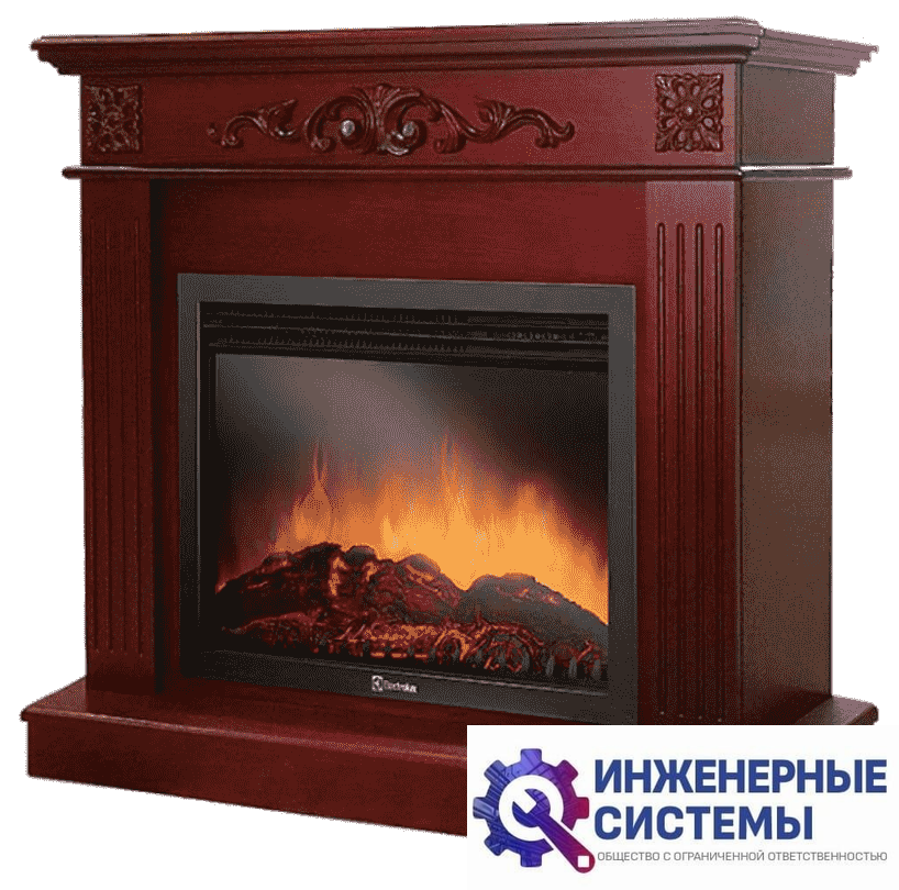 Firelight Noce 25 шпон Красное Дерево портал для камина