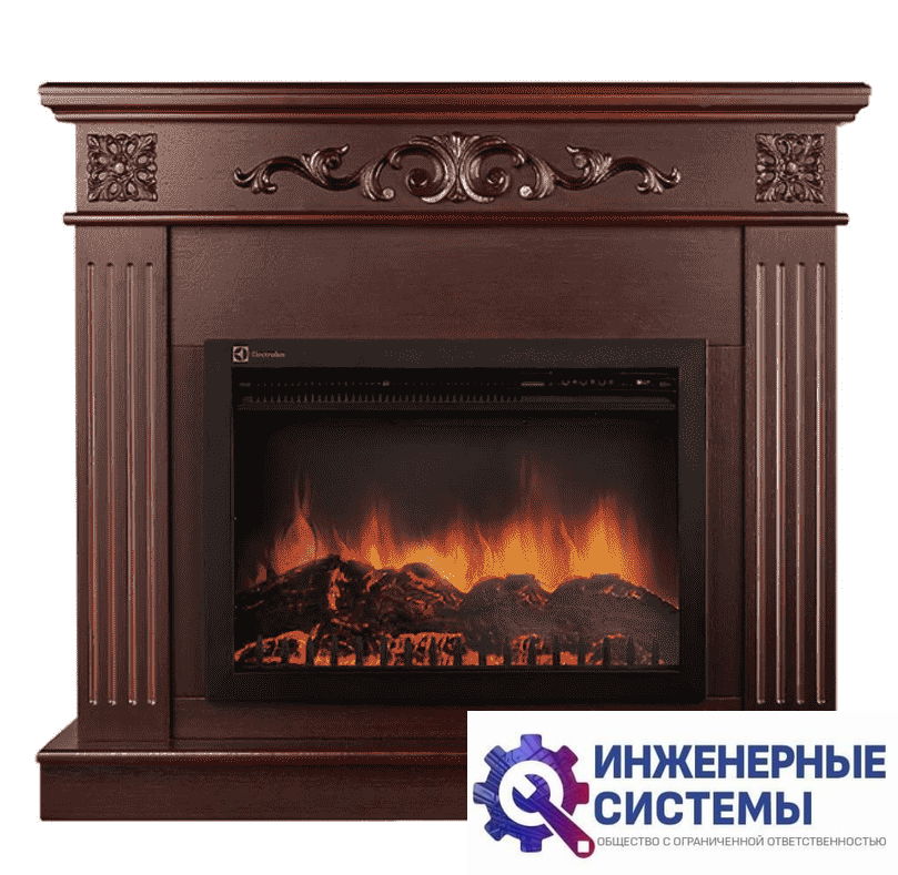 Firelight Noce 25 шпон Темный дуб портал для камина