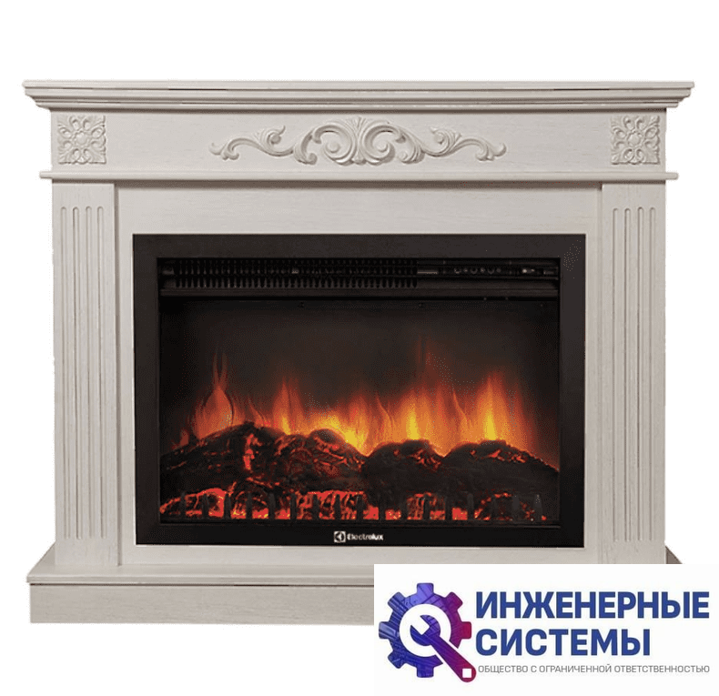 Firelight Noce 30 шпон белёный дуб портал для камина