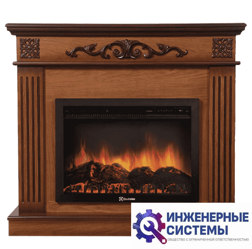 Firelight Noce 30 шпон орех портал для камина