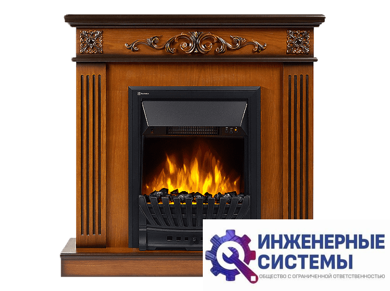 Firelight Noce Classic портал для камина шпон орех