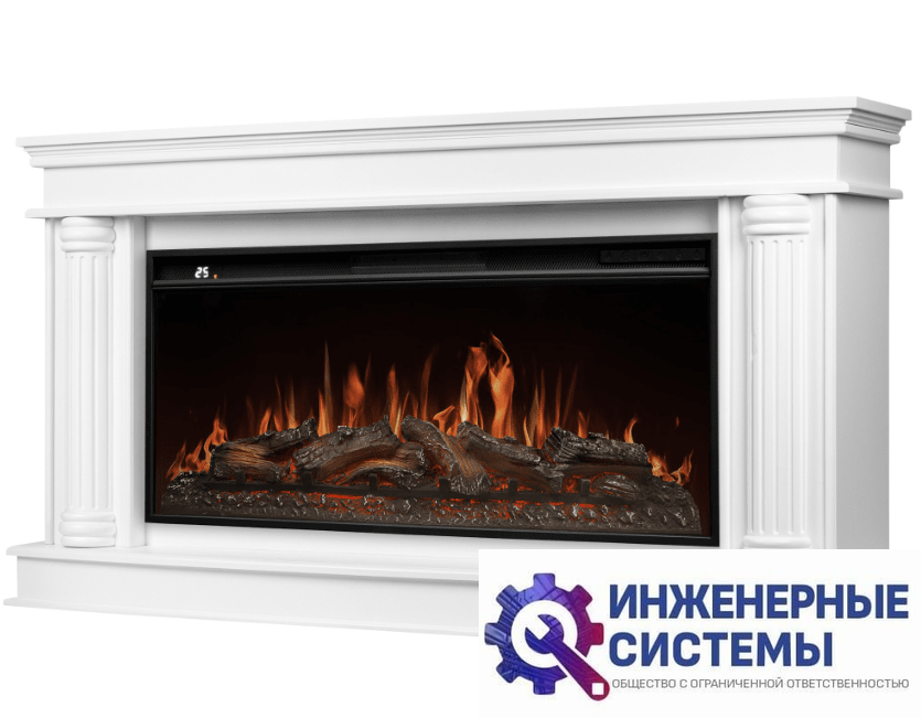 Firelight Olympia 42/40/36, белый портал для камина