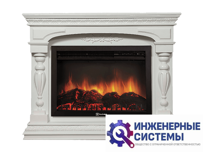 Firelight Perfetto R 30 портал для камина Белый
