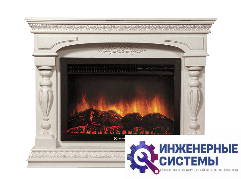 Firelight Perfetto R 30 портал для камина шпон белёный дуб