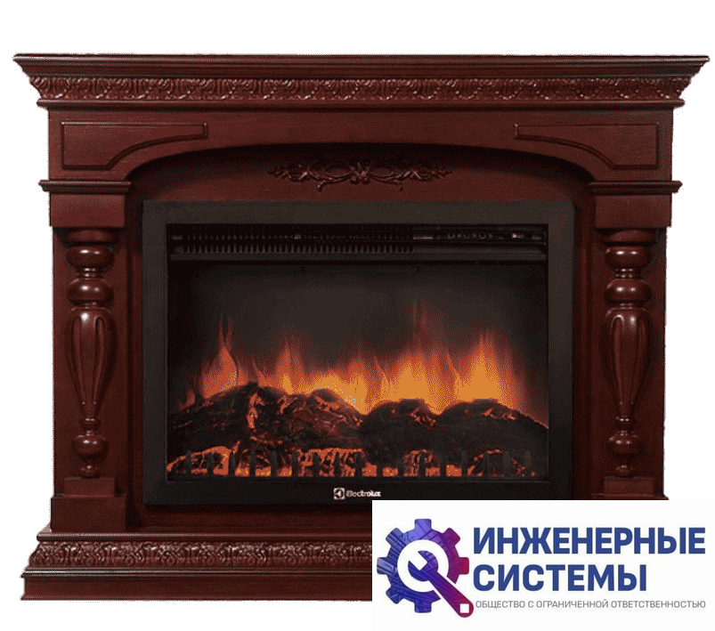 Firelight Perfetto R 30 шпон красное дерево портал для камина