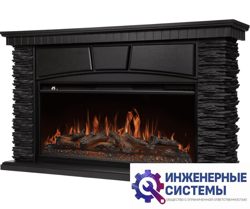 Firelight Porto 42/40/36 камень черный шпон венге портал для камина