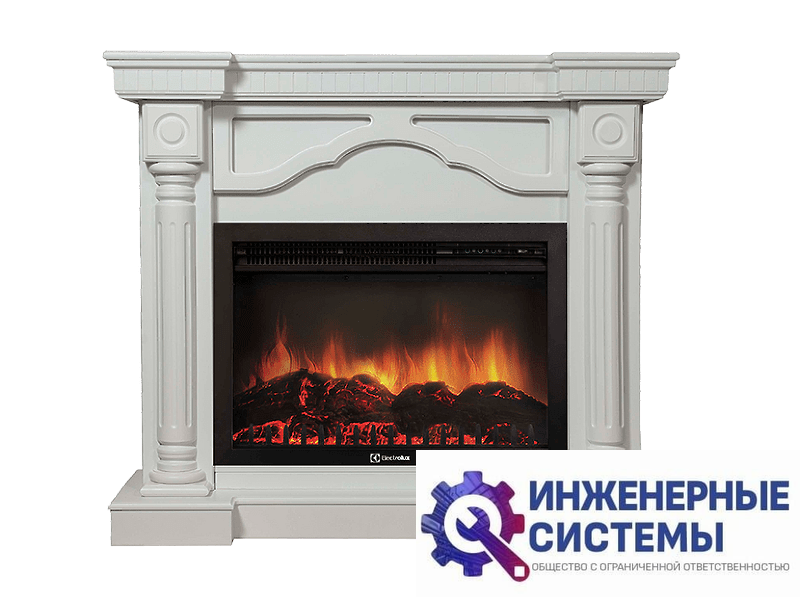 Firelight Rome 30 портал для камина Белый