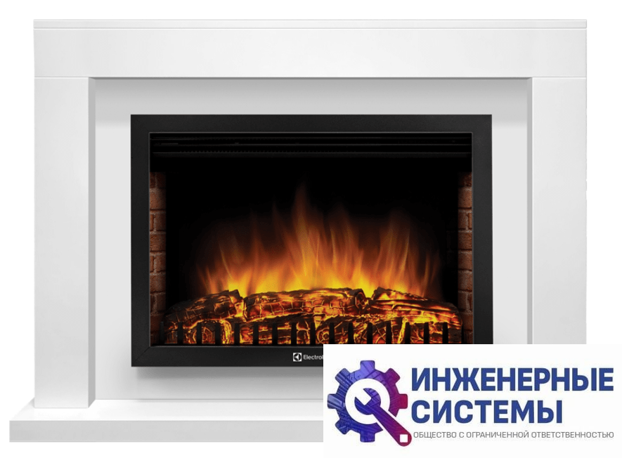 Firelight Simple 25 белый портал для камина