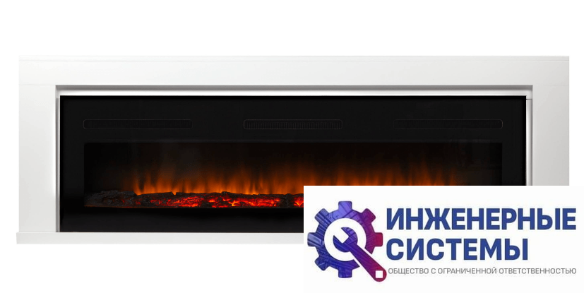 Firelight Simple Long белый портал для камина