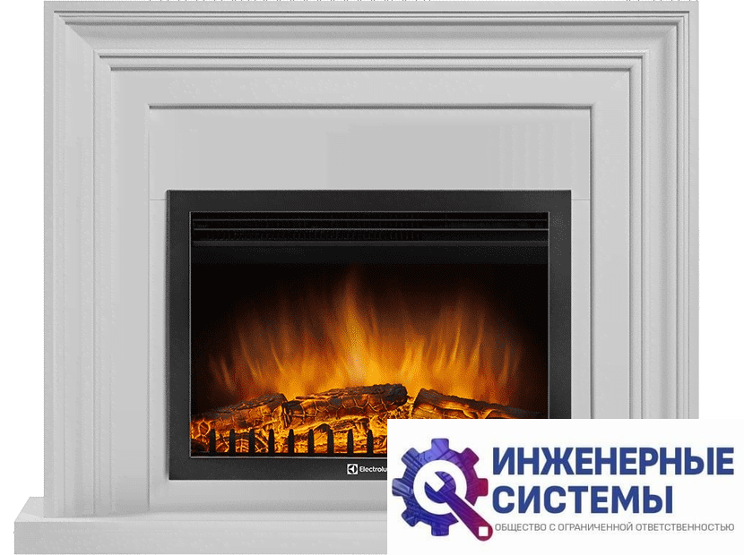 Firelight Stretto 30 белый портал для камина