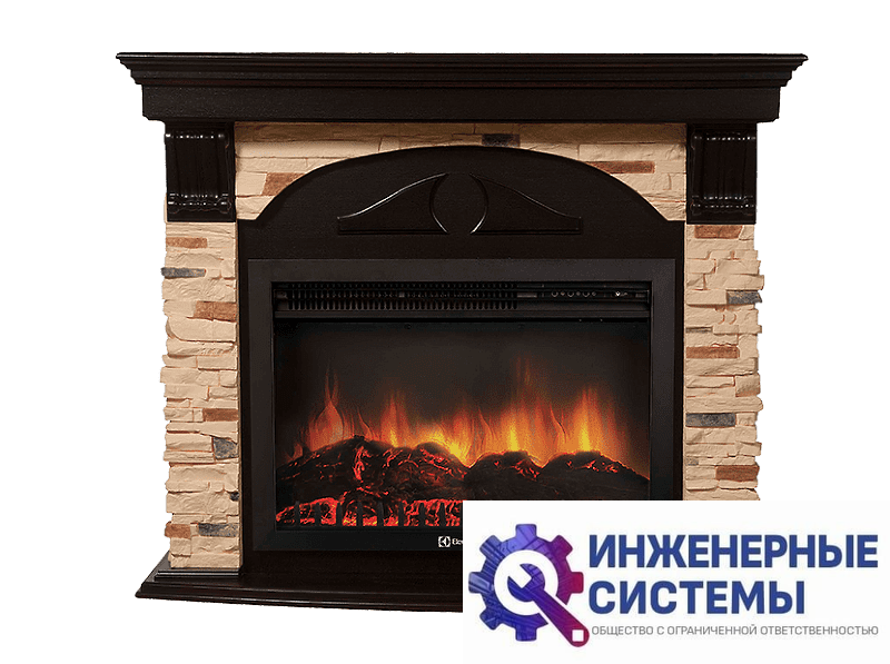 Firelight Torre 30S портал для камина камень сланец натуральный, шпон венге