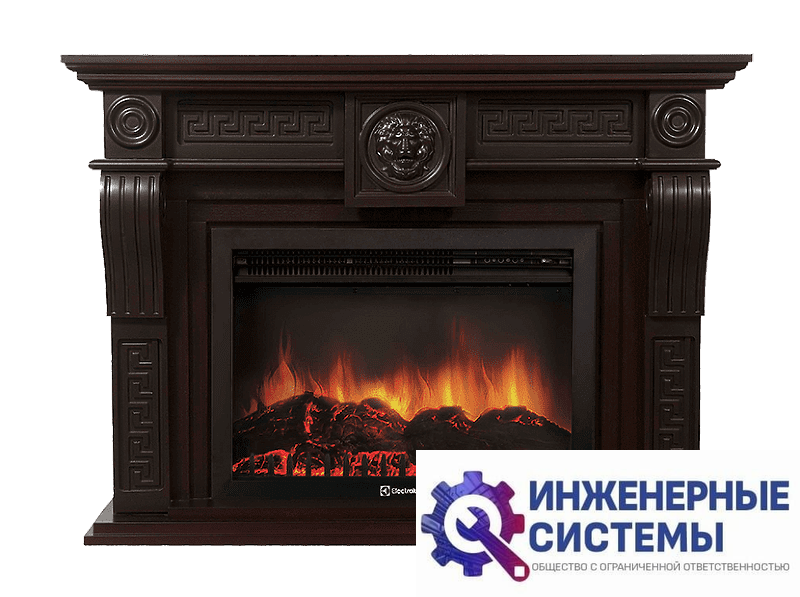Firelight Vittoriano 30 портал для камина Темный дуб
