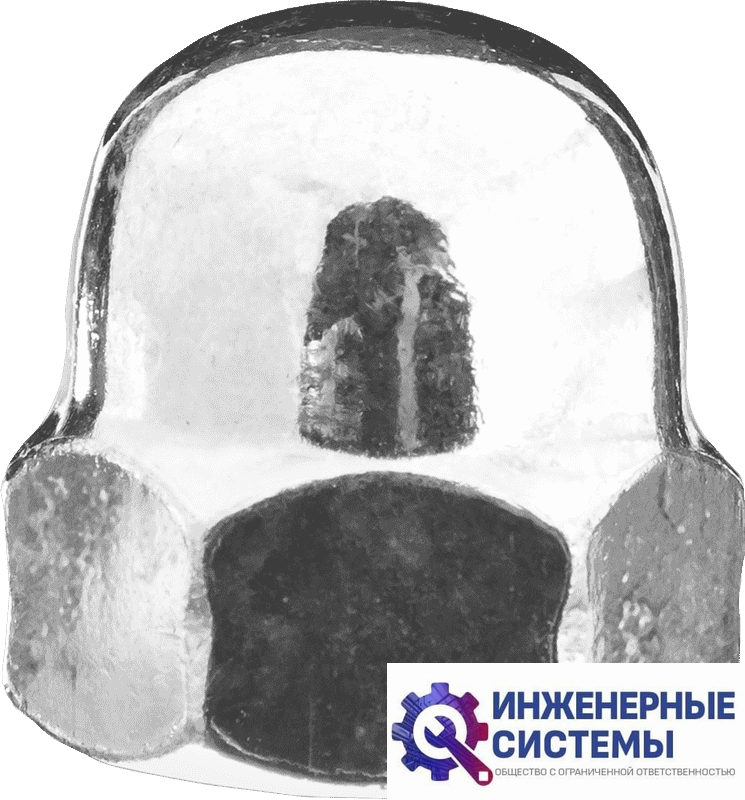 Гайки Зубр DIN 1587 М5 колпачковые пакет