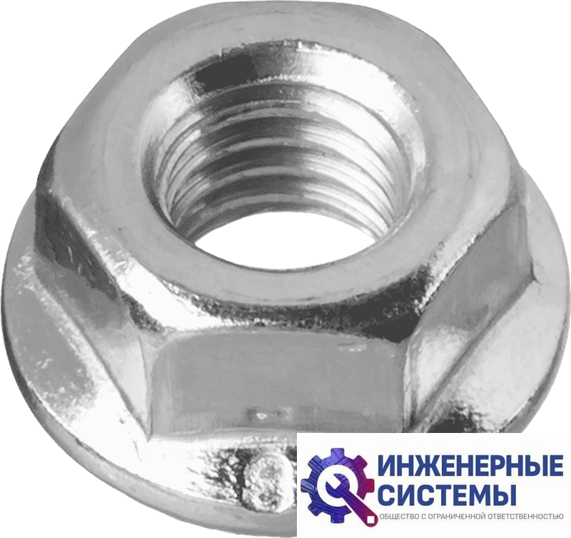 Гайки Зубр DIN 6923 М5 с фланцем пакет