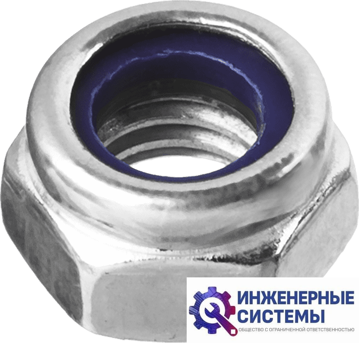 Гайки Зубр DIN 985 М6 с нейлоновым кольцом коробка