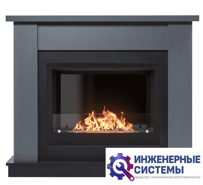 Каминокомплект: Биокамин Firelight BFP/P-2520, портал Canto 25 графит