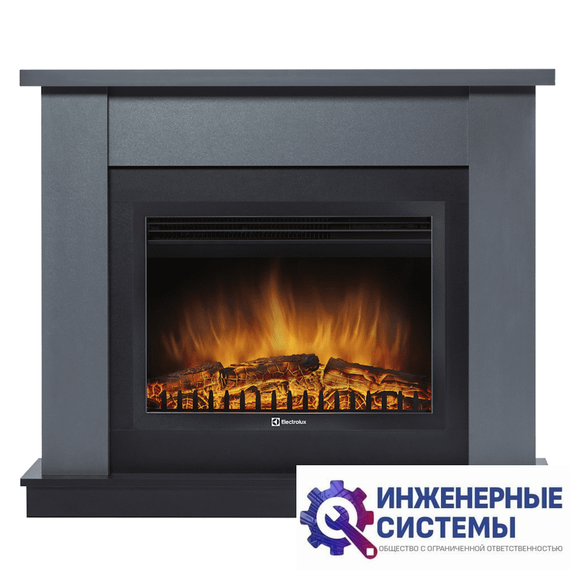 Каминокомплект Firelight: Очаг EFP/P-2520LS N, портал Canto 25 графит
