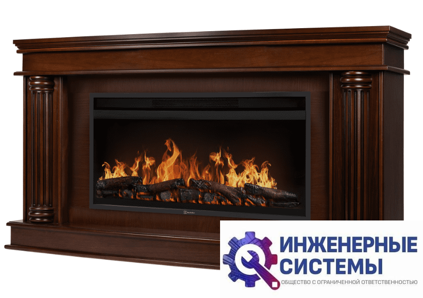 Каминокомплект: Очаг Electrolux EFP/P-4220LS, портал Olympia 42/40/36, канадский дуб