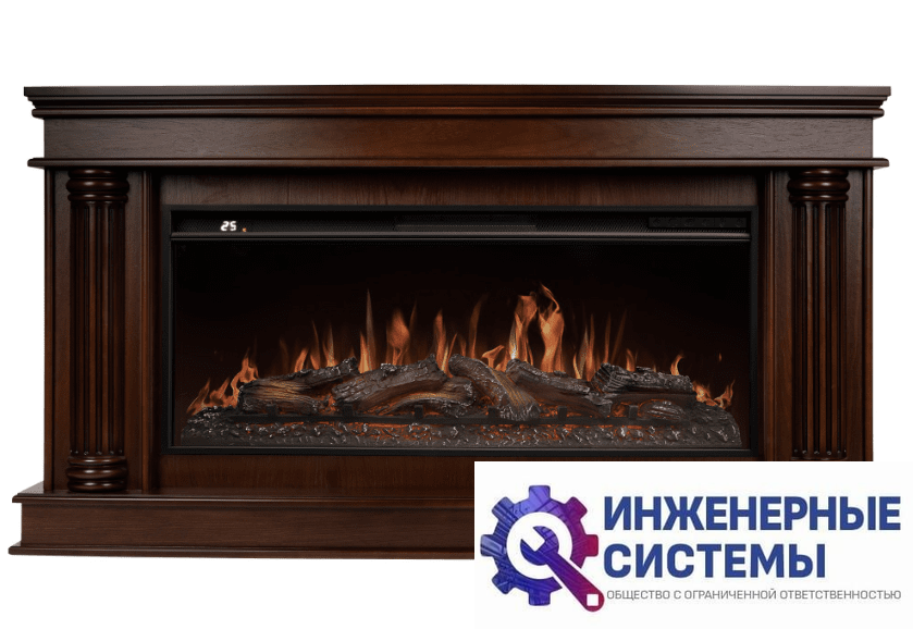 Каминокомплект: Очаг Royal Thermo Aurora RTFP/P-AR40LS, портал Olympia 42/40/36, канадский дуб